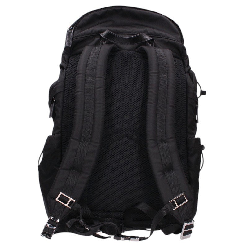 PRADA Nylon Triangle Logo Plate Backpack Size ONE SIZE