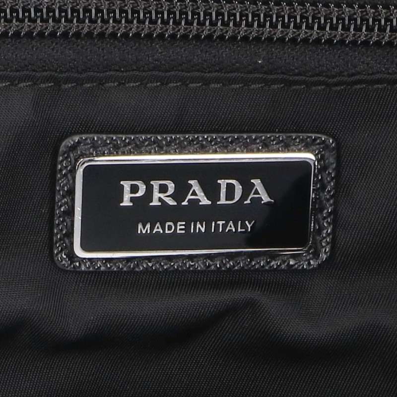 PRADA Nylon Triangle Logo Plate Backpack Size ONE SIZE