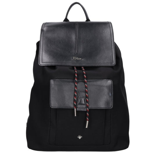 Dior HOMME Motion Canvas Leather Backpack Black