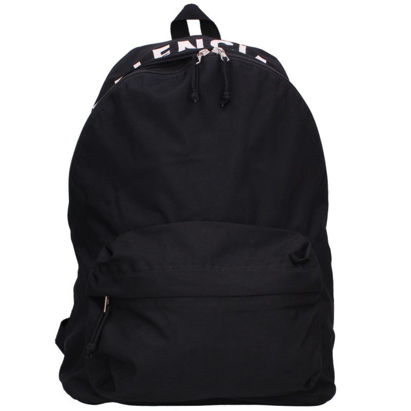 BALENCIAGA Wheel Logo Embroidered Nylon Backpack Black