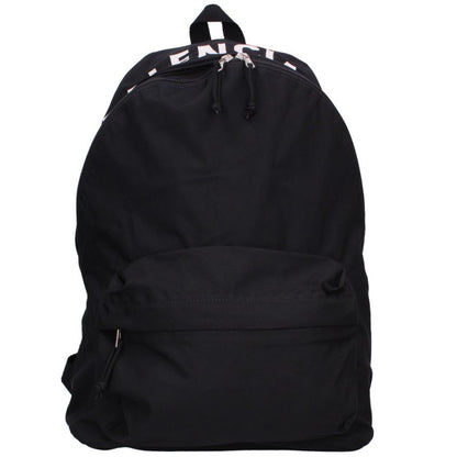 BALENCIAGA Wheel Logo Embroidered Nylon Backpack Black