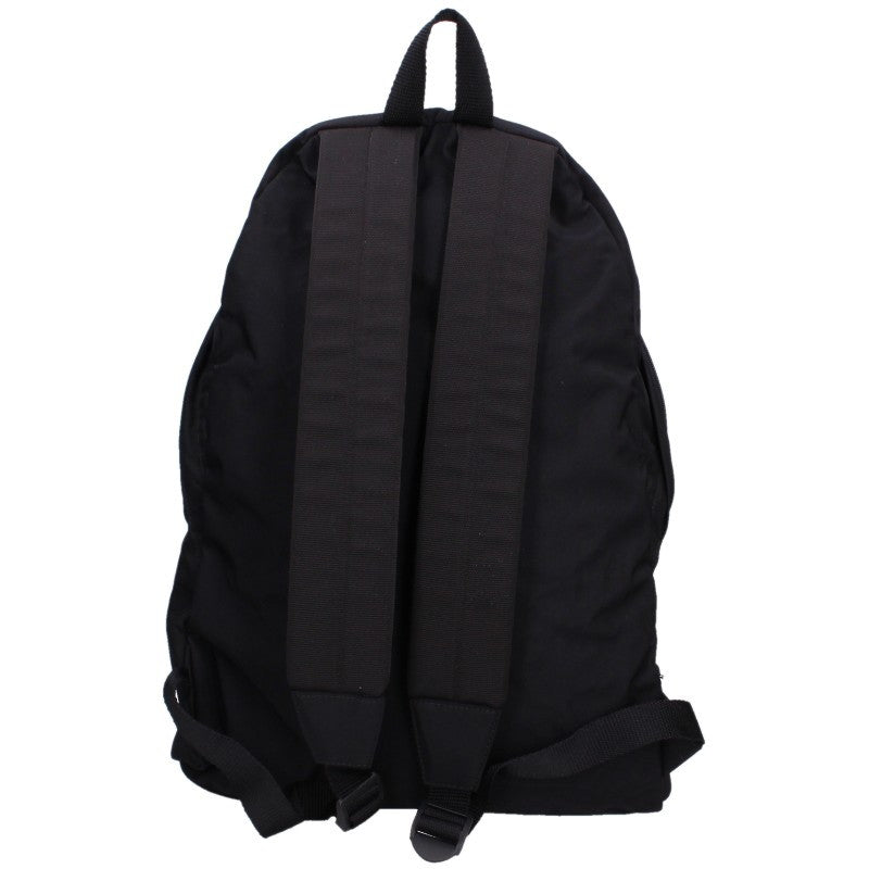 BALENCIAGA Wheel Logo Embroidered Nylon Backpack Black