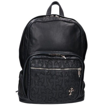 Chrome Hearts Cemetery Cross Patch Leather Backpack