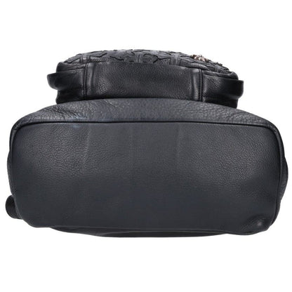 Chrome Hearts Cemetery Cross Patch Leather Backpack