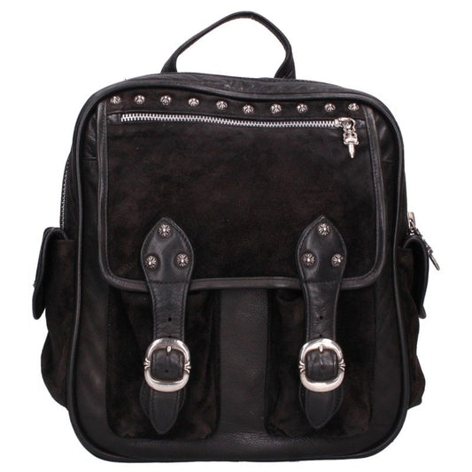Chrome Hearts Zero Cross Ball Suede Leather Backpack