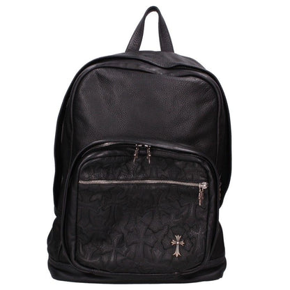 Chrome Hearts 7TH GRADE Cemetery Cross Leather Backpack