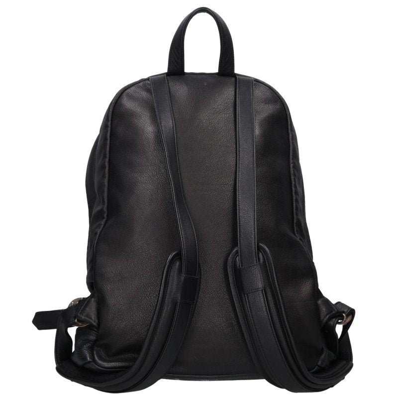 Chrome Hearts Cemetery Cross Patch Leather Backpack