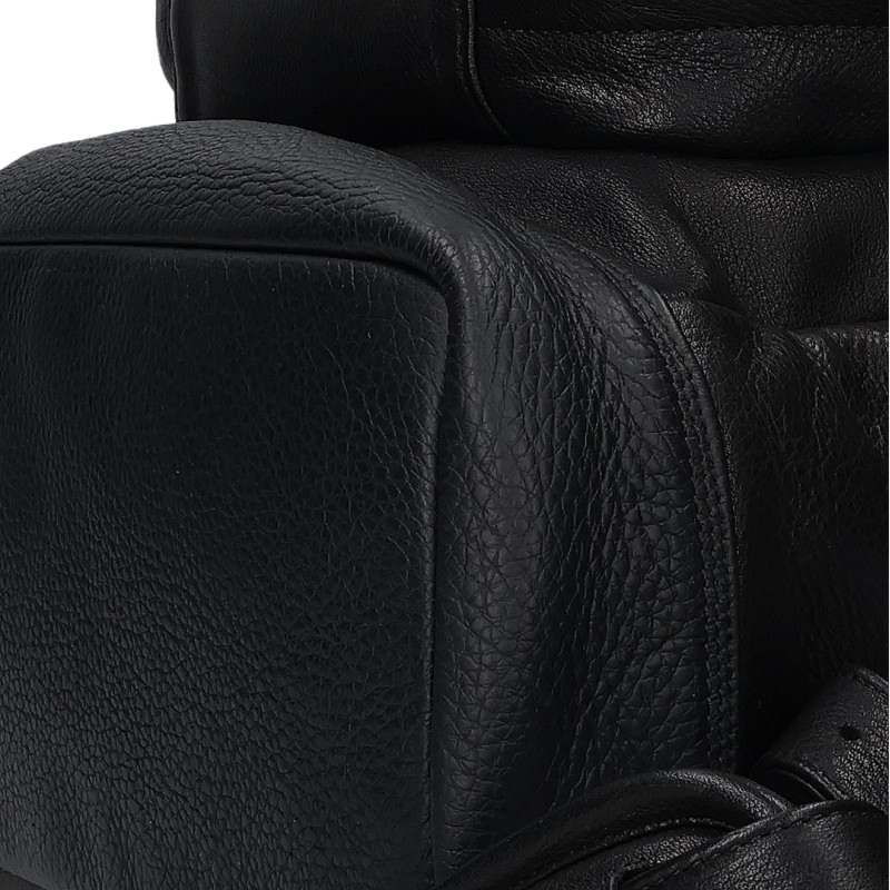 Chrome Hearts Cemetery Cross Patch Leather Backpack