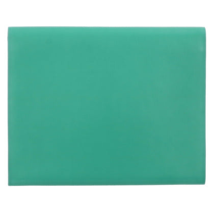 HERMES Cinhetic Chevre Clutch Bag Green/Silver Size ONE SIZE