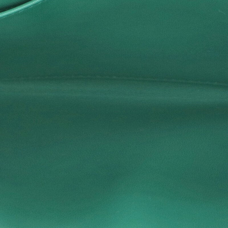 HERMES Cinhetic Chevre Clutch Bag Green/Silver Size ONE SIZE