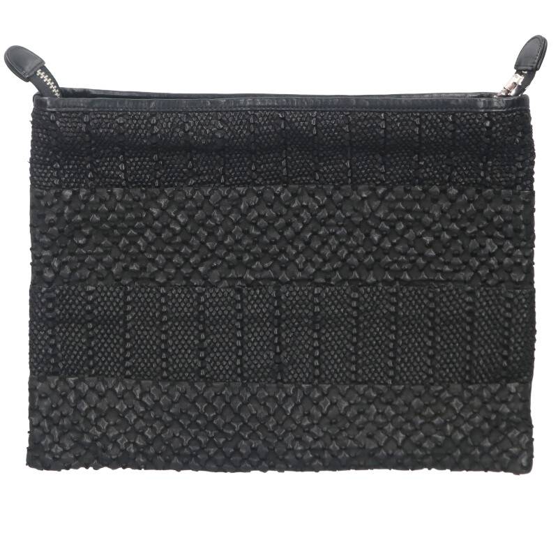 Chrome Hearts Dagger Zip Leather Clutch Bag Size ONE SIZE