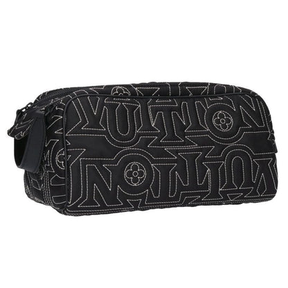 LOUISVUITTON LV Snow Dopp Kit Clutch Bag Black Size ONE SIZE