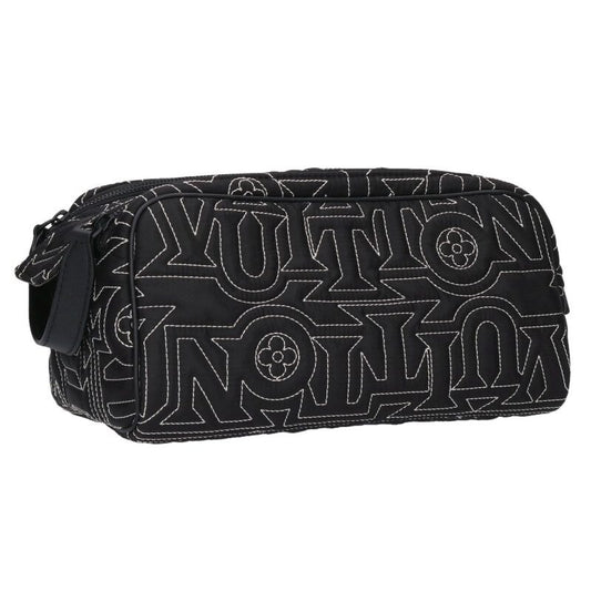 LOUISVUITTON LV Snow Dopp Kit Clutch Bag Black Size ONE SIZE