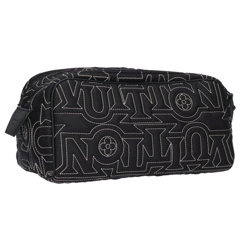 LOUISVUITTON LV Snow Dopp Kit Clutch Bag Black Size ONE SIZE
