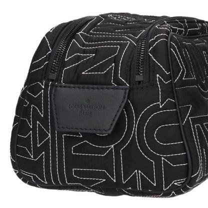 LOUISVUITTON LV Snow Dopp Kit Clutch Bag Black Size ONE SIZE