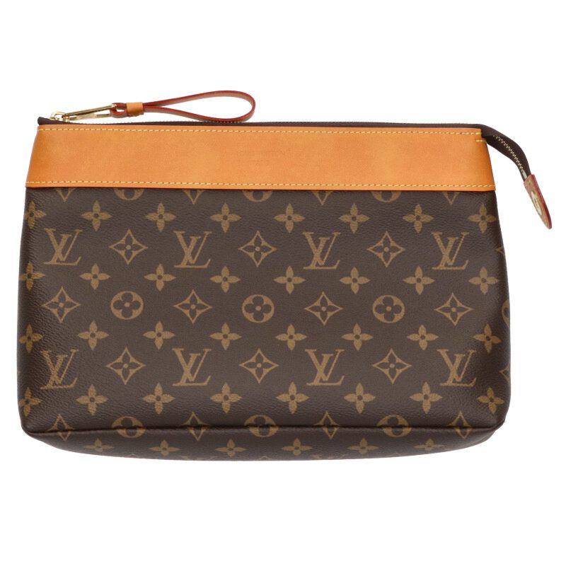LOUISVUITTON Pochette Voyage Monogram Leather Size ONE SIZE