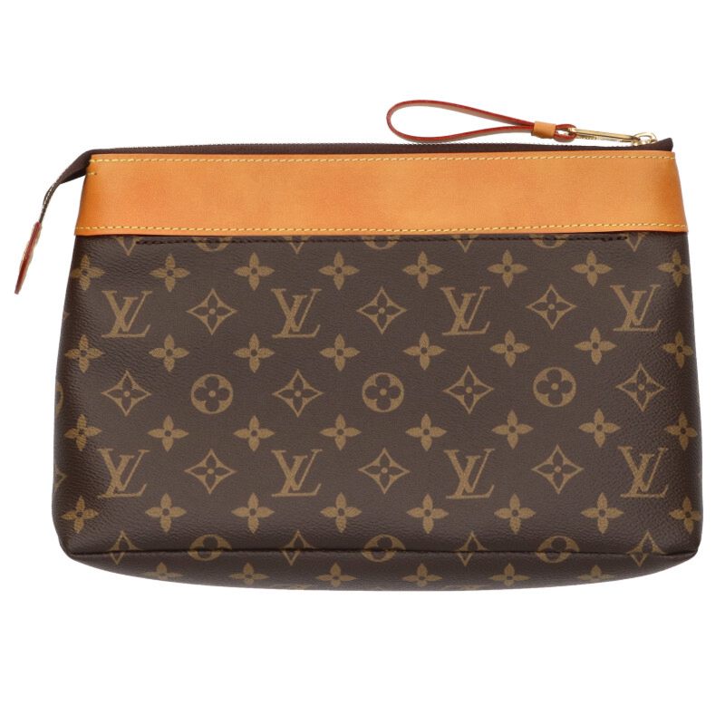 LOUISVUITTON Pochette Voyage Monogram Leather Size ONE SIZE