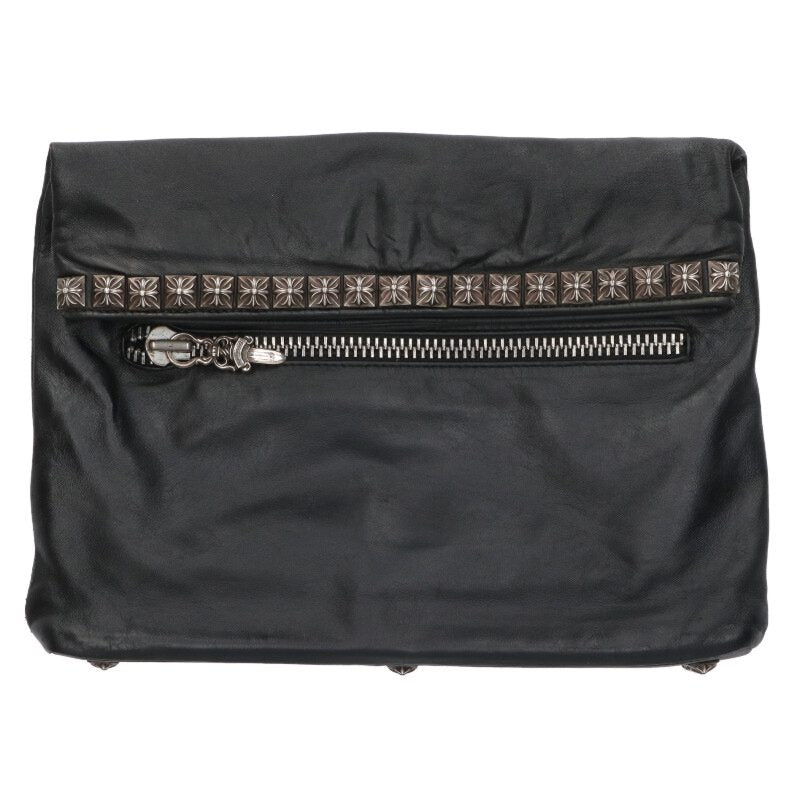 Chrome Hearts Pyramid Studded Leather Clutch Size ONE SIZE