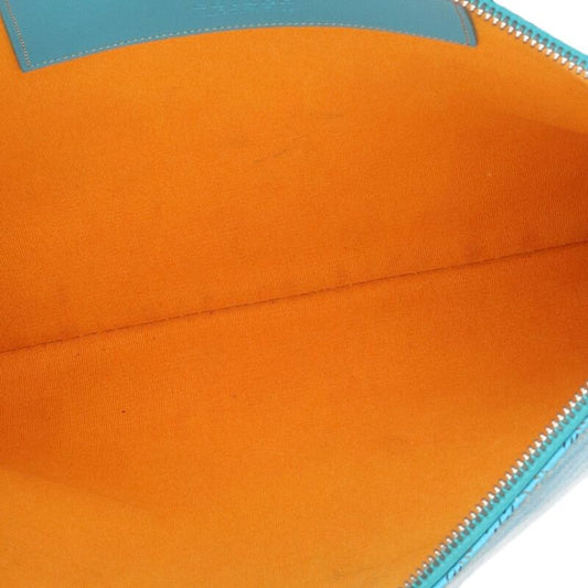 GOYARD Senat MM PVC Leather Clutch Bag Blue Size ONE SIZE