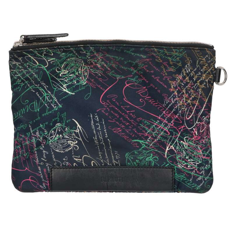 Berluti Esprit Graffiti Print Nylon Clutch Bag Size ONE SIZE