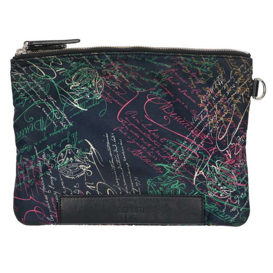 Berluti Esprit Graffiti Print Nylon Clutch Bag Size ONE SIZE