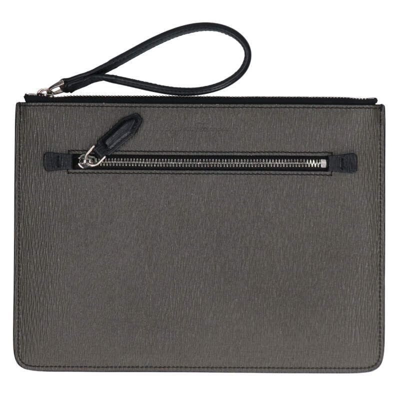 Salvatore Ferragamo Leather Clutch Bag Size ONE SIZE