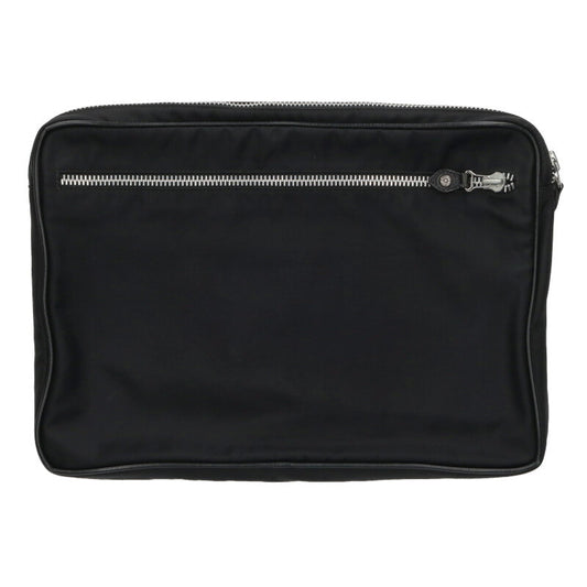Chrome Hearts Nylon Clutch Bag Black/Silver Size ONE SIZE