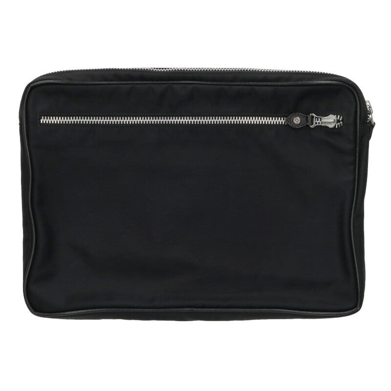 Chrome Hearts Nylon Clutch Bag Black/Silver Size ONE SIZE