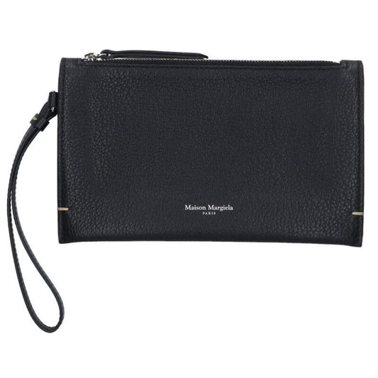 Maison Margiela Leather Pochette Bag Black Size ONE SIZE