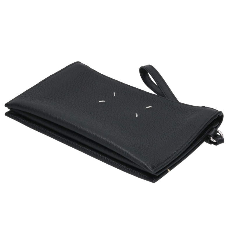 Maison Margiela Leather Pochette Bag Black Size ONE SIZE