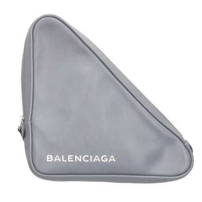 BALENCIAGA 476976 Triangle Logo Print Clutch Size ONE SIZE