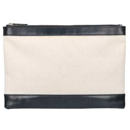 BALENCIAGA 373834 Navy Clip Canvas Leather Size ONE SIZE