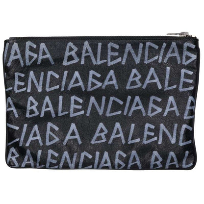 BALENCIAGA 535532 Graphic Logo Clutch Bag Size ONE SIZE