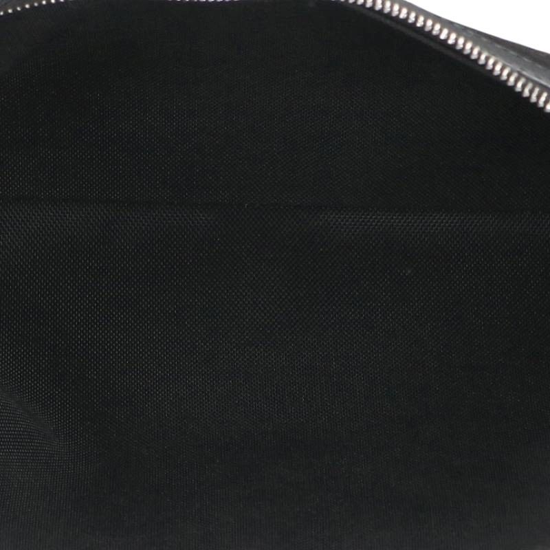 CELINE Logo Strap Pouch Clutch Bag Black ONE Size ONE SIZE