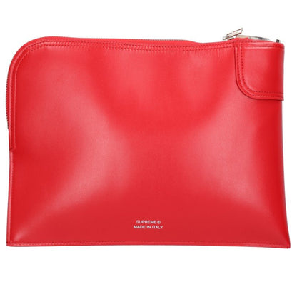 SUPREME 25SS Red Leather Money Clutch Bag Size ONE SIZE