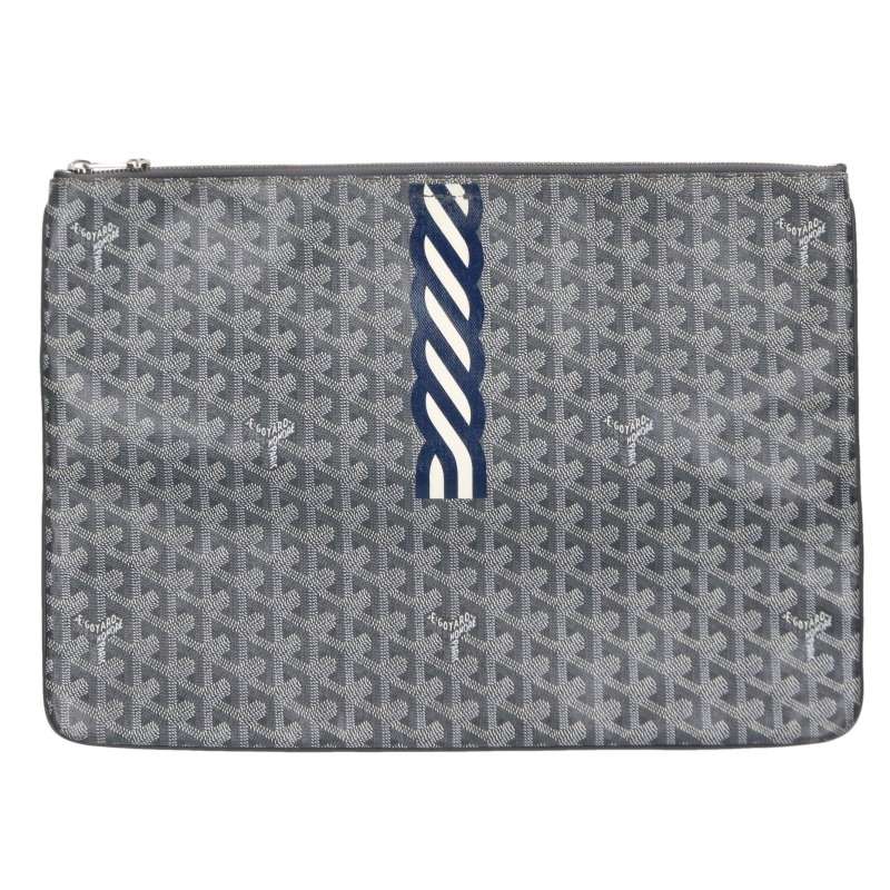 GOYARD Sena GM Coated Canvas Clutch Bag Size GM