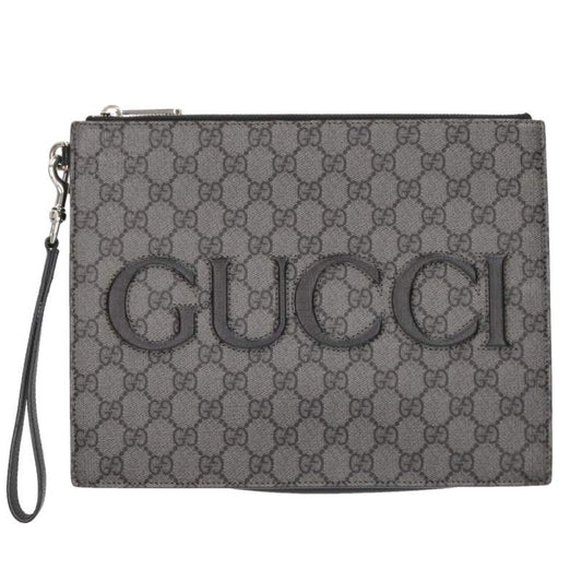 GUCCI All-Over Logo Pattern Clutch Bag Size ONE SIZE