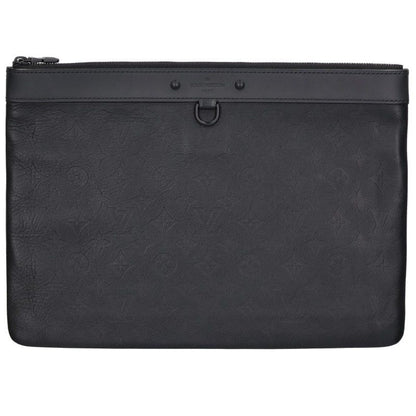LOUISVUITTON Monogram Shadow Pochette Discovery Bag Black