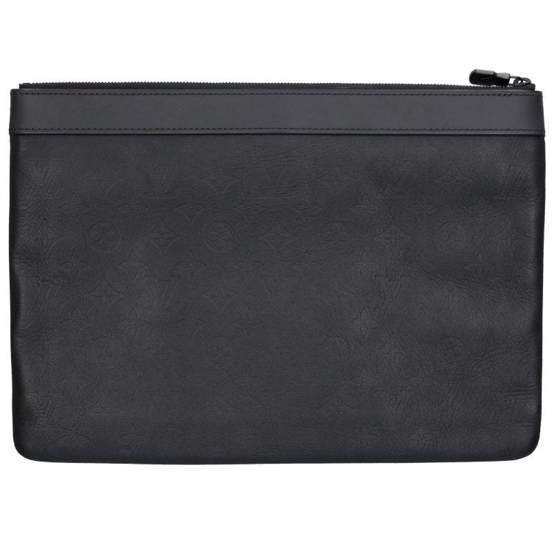 LOUISVUITTON Monogram Shadow Pochette Discovery Bag Black
