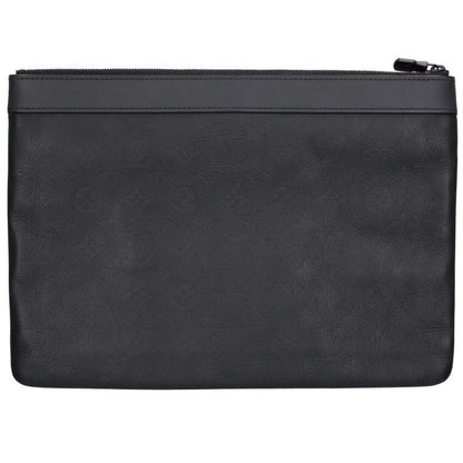 LOUISVUITTON Monogram Shadow Pochette Discovery Bag Black