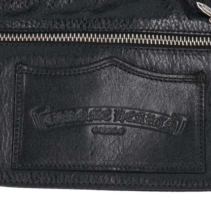 Chrome Hearts Flat Med Plain Leather Clutch Bag
