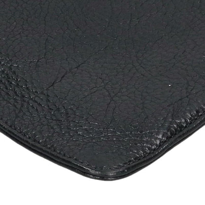 Chrome Hearts Flat Med Plain Leather Clutch Bag