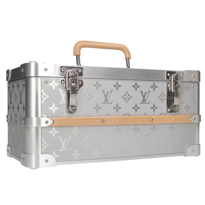 LOUISVUITTON Monogram Aluminum Trunk Silver