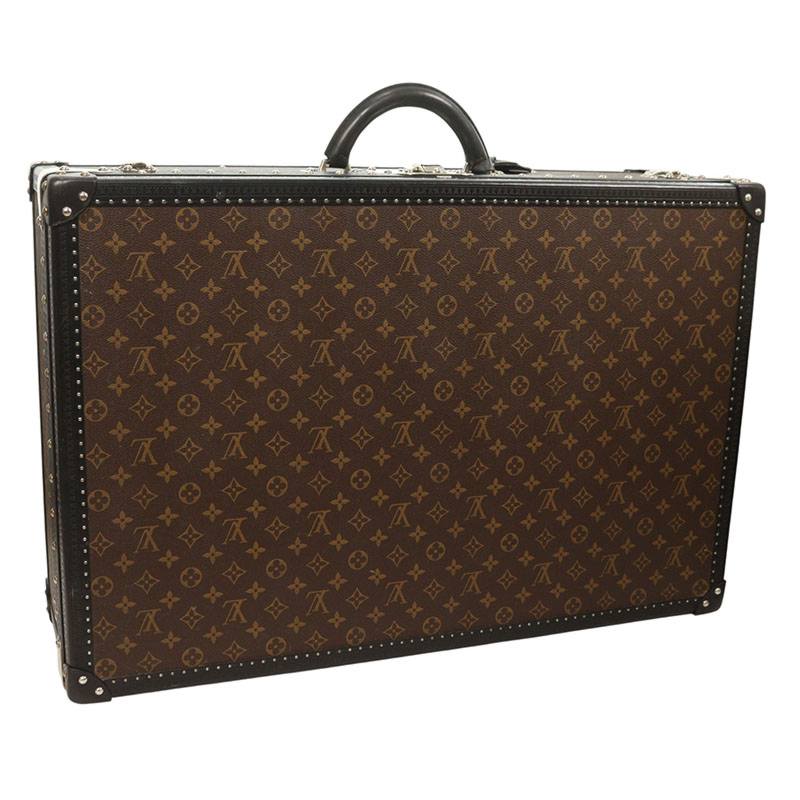 LOUISVUITTON Alzer 70 Monogram Macassar Trunk Case Size 70