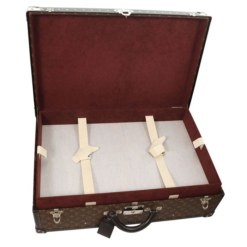 LOUISVUITTON Alzer 70 Monogram Macassar Trunk Case Size 70