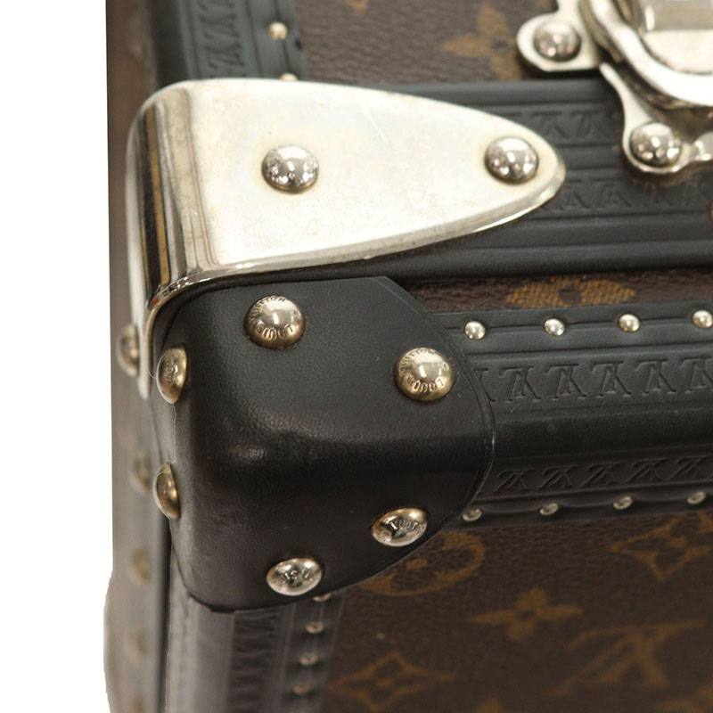 LOUISVUITTON Alzer 70 Monogram Macassar Trunk Case Size 70