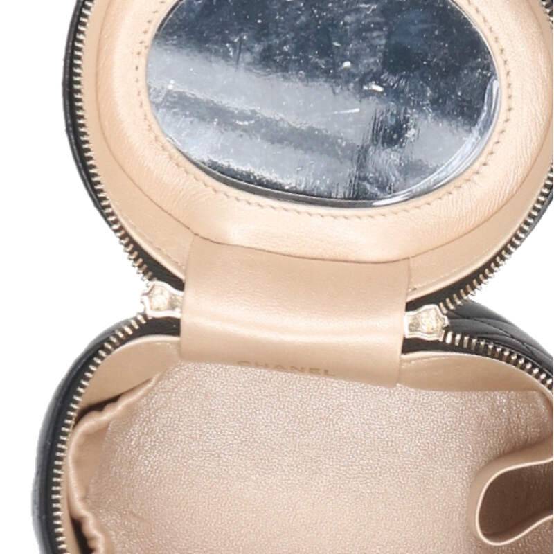 CHANEL AP2729 Quilted CC Leather Vanity Bag Size ONE SIZE