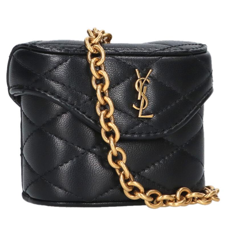 SAINT LAURENT PARIS Logo Plate Micro Box Bag Size ONE SIZE