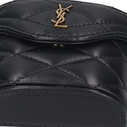 SAINT LAURENT PARIS Logo Plate Micro Box Bag Size ONE SIZE