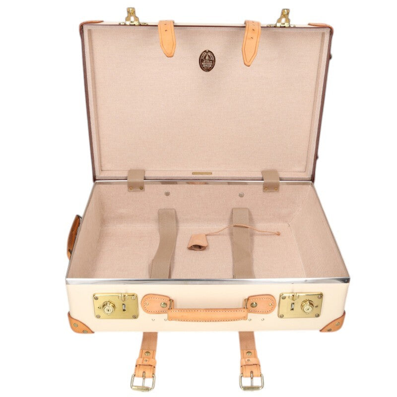 GLOBE-TROTTER Safari Carry-On Leather Belt Suitcase